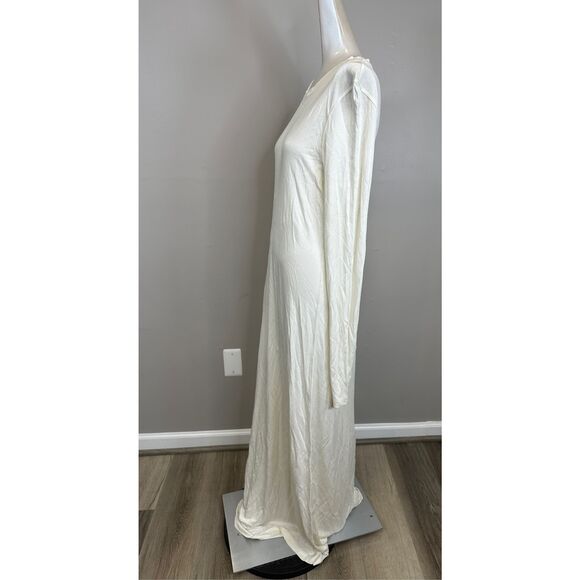 Toteme long-sleeve jersey dress meringue Size XL $520 - Picture 6 of 10